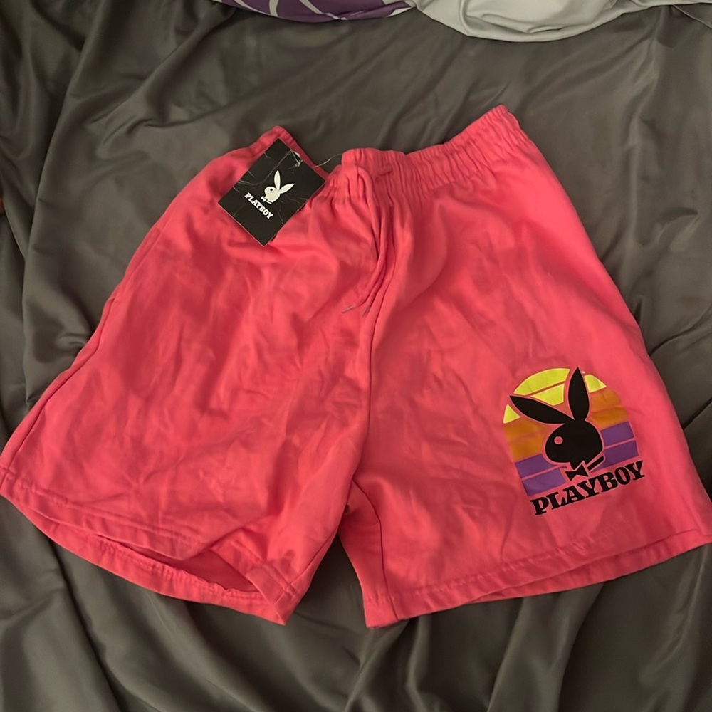 rue 21 women’s playboy loose cotton basketball shorts